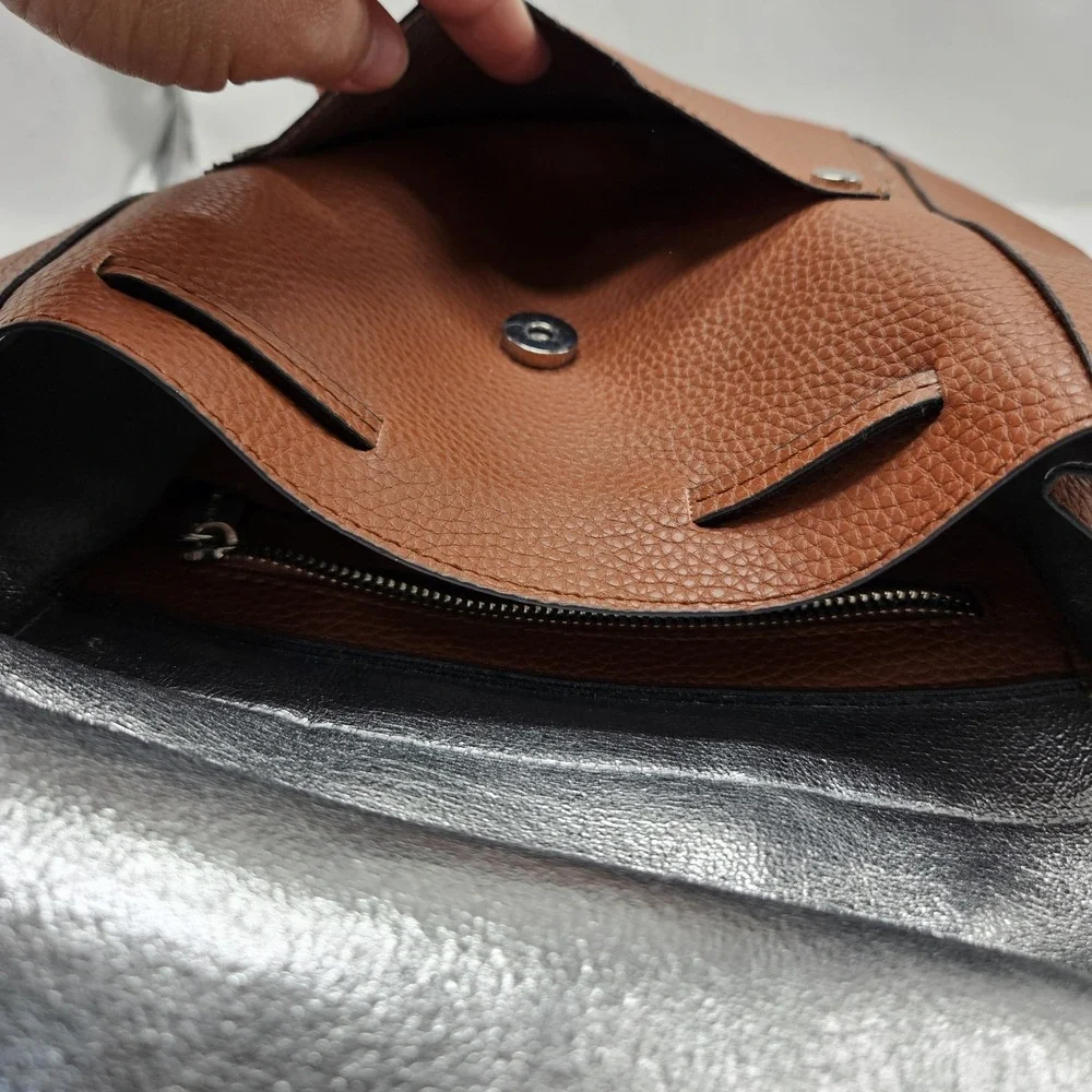 Steve Madden Women's Brown Faux‎ Leather Backpack Purse Bag